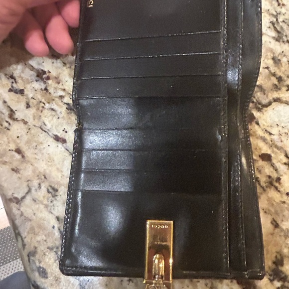 GUCCI Gold G Logo Bi-fold Leather Wallet Italy - Picture 7 of 12